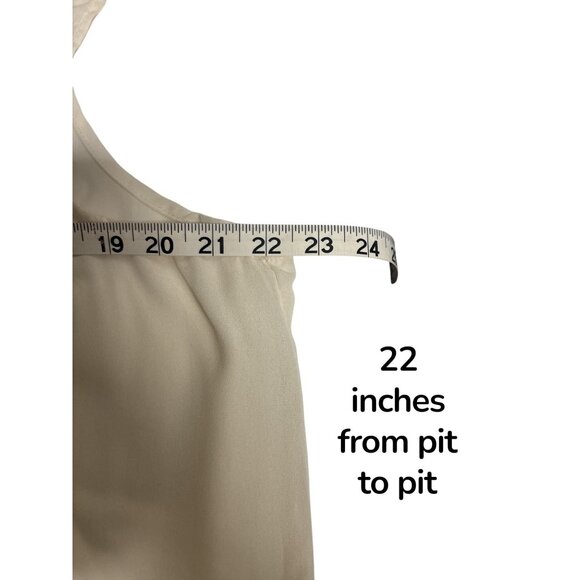 Sleeveless Cream H20 Top With Lace Trim - Picture 7 of 8